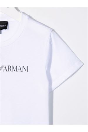 t-shirt in cotone bianco EMPORIO ARMANI KIDS | 8N4TN51JPZZ0146